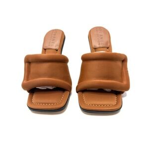 Journee Collection Women's Addriel Square Toe Dress Sandals Tan Size 6 NWT/BOX